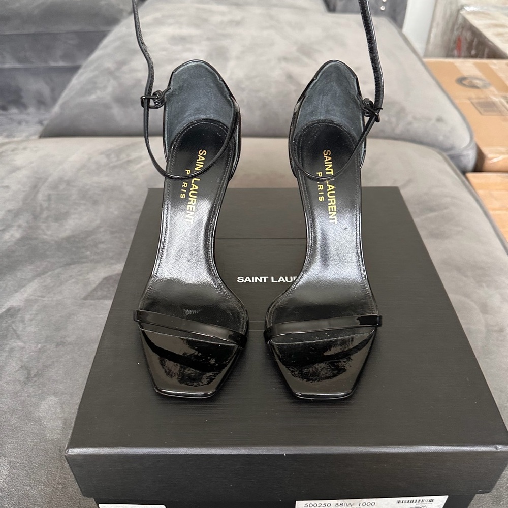 Saint Laurent Glossy Black Heels